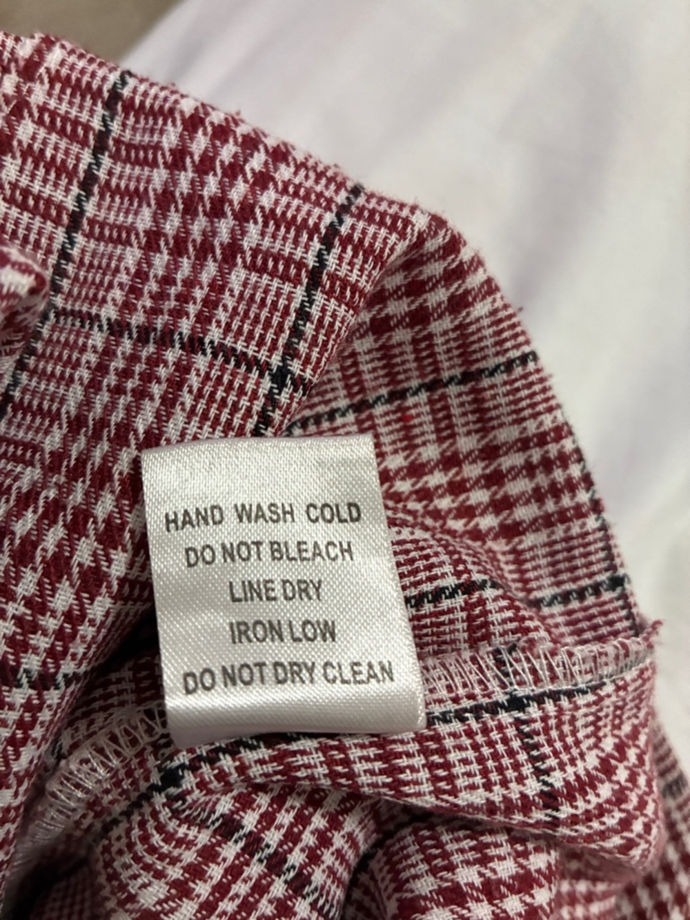 CHARLOTTE RUSSE Plaid jumpsuit Size Medium Maroon/Dark blue/cream slight flare - Picture 7 of 7
